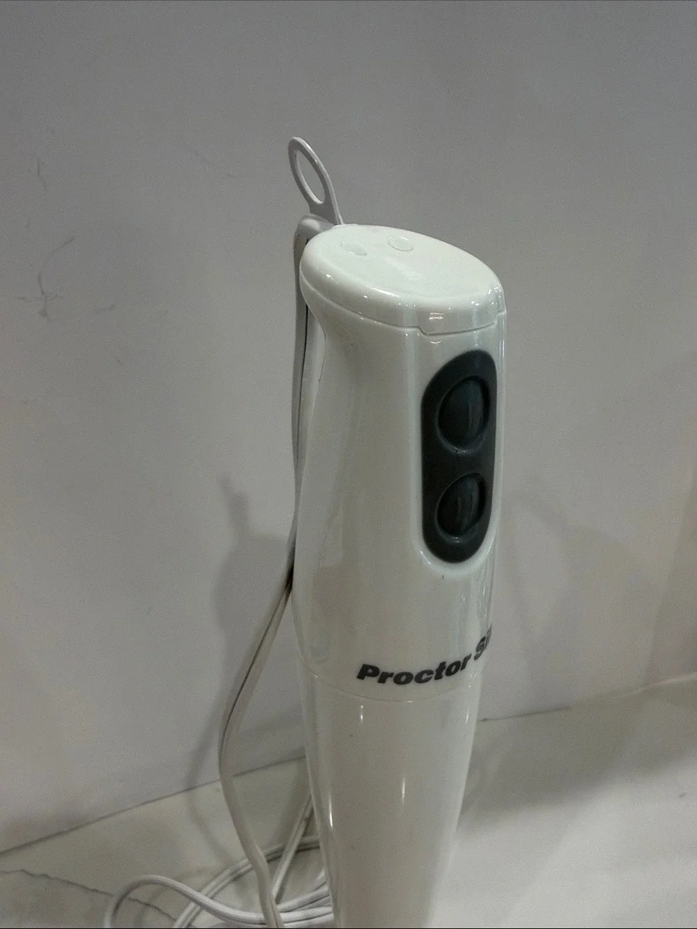 Proctor Silex White 2-Speed Immersion Hand Blender Model 59738 Like new